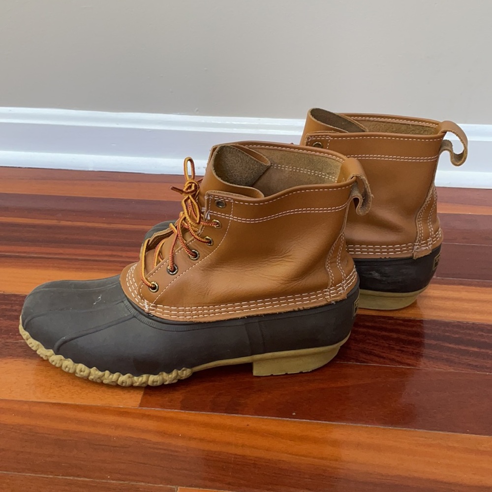 L.L. Bean Brown Two-Tone Duck Boots - Picture 2 of 7
